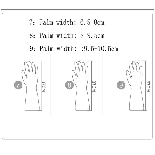 '+ 1 Pair of Gloves, End of Year Clearance: Work Aprons for Men for Shop Canvas, Gloves Gloves Washing Hand Rubber Long Cleaning Warm Gloves Kitchen Latex Hot Pink