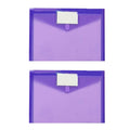 Zip Pencil 2 Pack Plastic Envelopes Poly Envelopes Sooez Clear Document Folders Us Letter A4 Size Newyear Arrival! Blue Purple