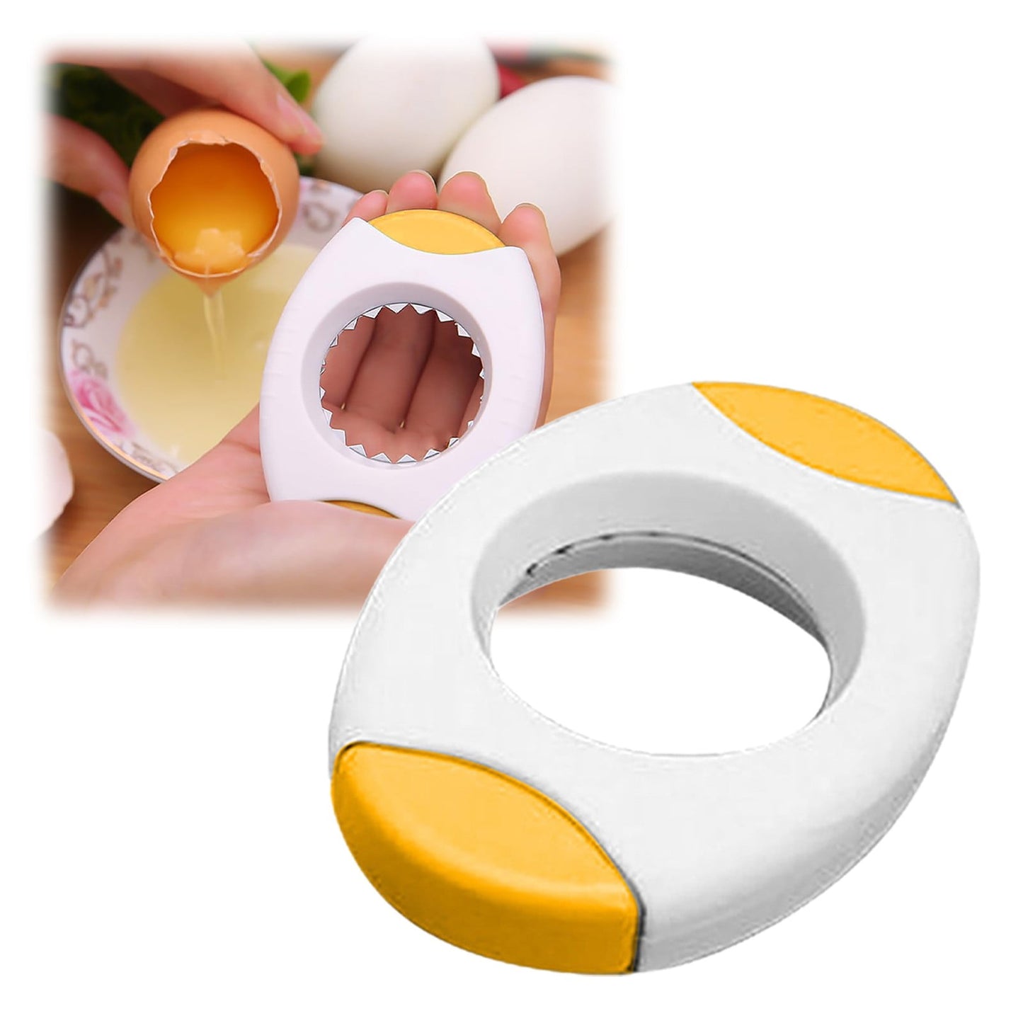 JWDX Bottle Opener Clearance, Consecutivte Egg Opener Egg Topper Cutter for Quickly Cutting off The Tops of All Type Eggs and Cook Unique Dishes Cutout Diameter 1.7 Inch Suitable for Banana Mushr A
