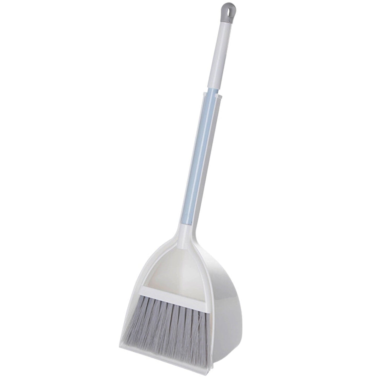 JWDX Cleaning Brush Clearance, Small and Dustpan Set Broomstick and Dust Pan Combo for Home Kitchen Room Kids Housework Cleaning Craft (White) As shown