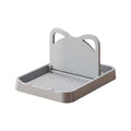 JWDX Rack Clearance, Spoon Rest with Lid Holder: Foldable Silicone Spoon Holder High Temperature Spoon Organizer Spatula Holder for Kitchen Counters and Stove Tops Grey
