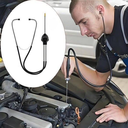Garnish Gripper Mechanic's Stethoscope Automotive Engine Diagnostic Sensitive Hearing Tool for Cars, Trucks and Motorcycles,Black A418