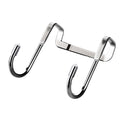 Jwdx 1 Hook Punch Over The Door Door Hanger Punching No Stainless Clothes Rack For Home One Size Silver
