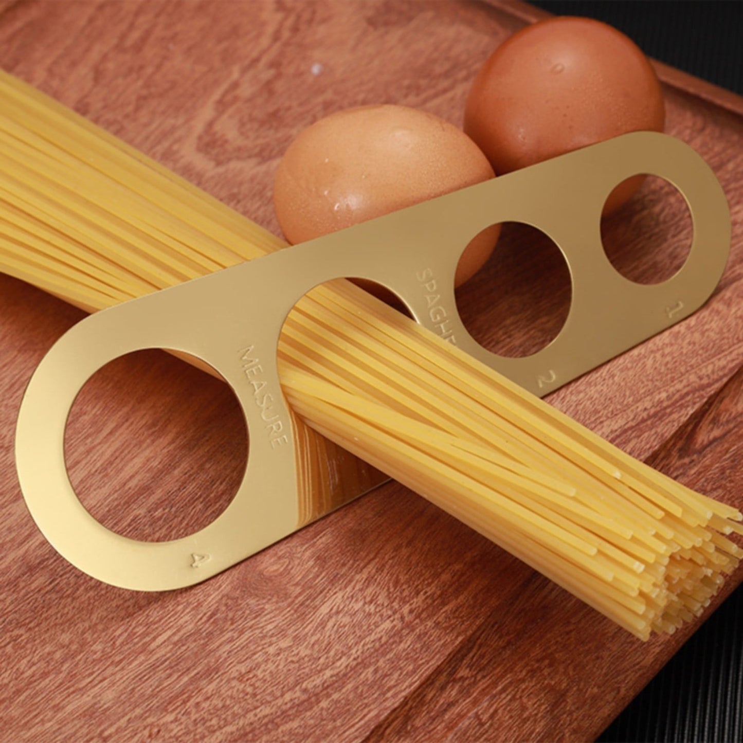 Spaghetti Measuring Ruler Rose Gold JWDX, 1*Spaghetti Measuring Ruler Stainless Spaghetti Measurer Tool Quick Pasta Measuring Tool for Kitchen Cooking Tool Get the Perfect Portion One Size Silver