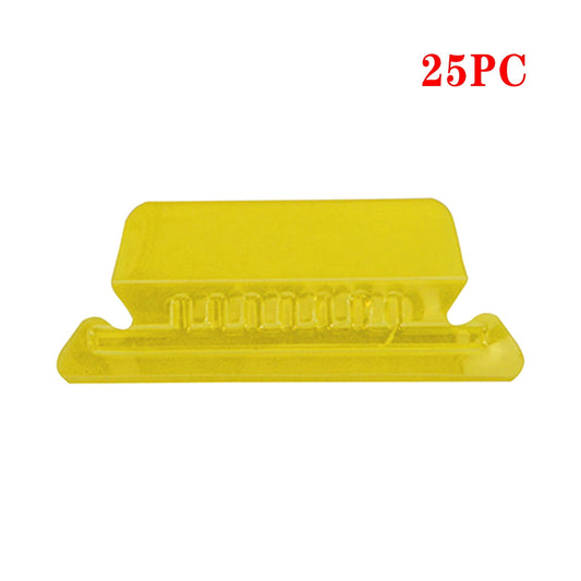 Color Label Index Clip Yellow Jwdx File Folder Tabs 25 Hanging File Folder Tabs and 25 Inserts for Quick Organize and Identification Plastic Hanging Files Easy to Read One Size Yellow