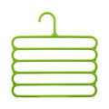 LGCASL, Pants Hanger5 Tier Hanger Non Slip Clothes Hanger for Closet Organizer Space Saving Hangers for Pants Jeans Scarf Trouser Tie Towel Clothes, Multifunctional Trouser Rack Multifunctional trouser rack White