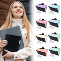 LGCASL Accordion File Organizer Expanding File Folder with 12 Pockets Portable Receipt Paper Bill Document Organizer Letter/ Size Filing Folder Schǒ-ǒl Black C
