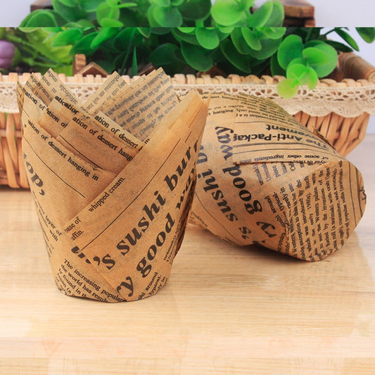 JWDX Tart Cup Clearance! Cupcake Liners Cup Paper Tuli Baking Wrappe Case Cake Muffin Cup Box, Egg Tart Cup Promotion Include 50+1Pc Cup Holder E