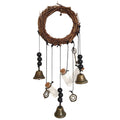 Clearance! JWDX Wind Chimes, Wind Chimes Promotion, Witch Protection Bell Witch Bell Protection Door Handle Pendant Rattan Wind Chime Witch Pray Crystal Wind Chime Family Room Decoration A