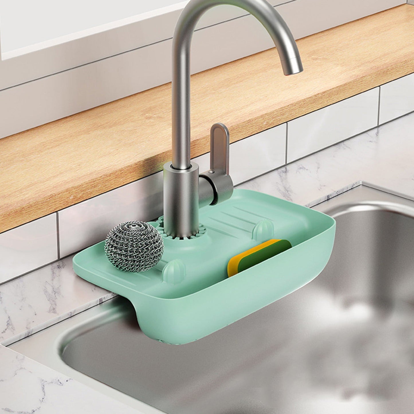 JWDX Drain Rack Clearance! Sink Holder Sink Rack With Drain Basket Kitchen Sink Organizer Storage Rack for Home Kitchen include 1Pc Drain Rack D