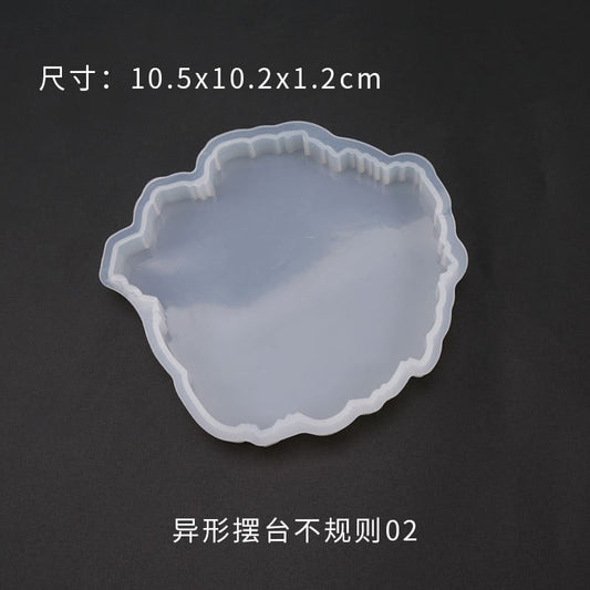 JWDX Diy Silicone Mould Clearance! Epoxy Silicone Mold B, Diy Crystal Glue Utensil Special Shaped Irregular Shape Cushion Tool Decoration Silicone Props, include 1X Mold B