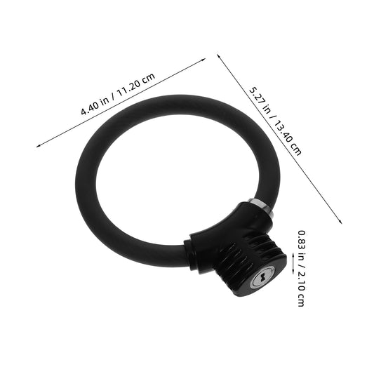SWETRACE High-Security Bike Lock PVC Cycle Lock Black 1Set