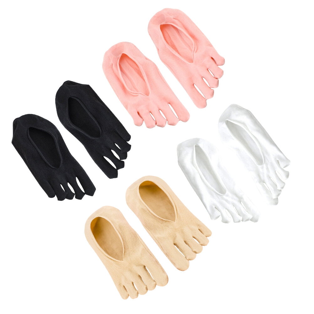SWETRACE 5Toe Socks Pink Separate Each Toe 4Pairs Women Daily Use
