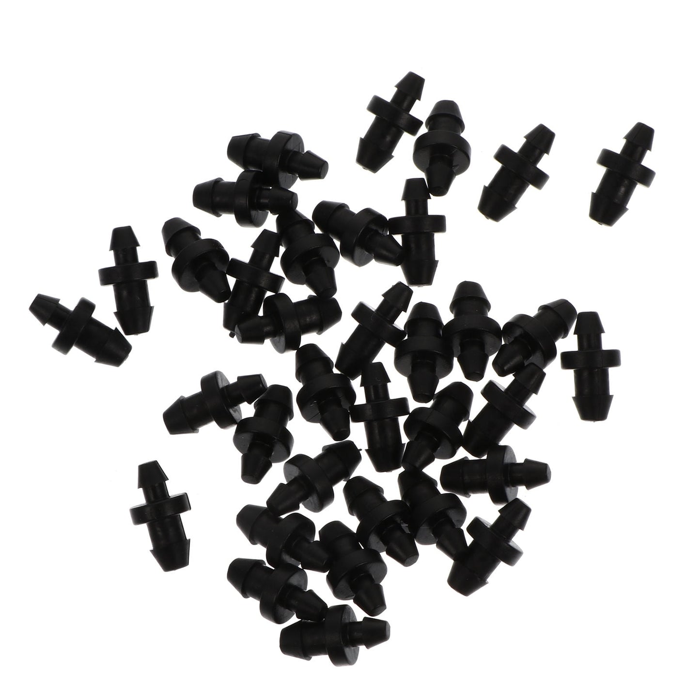 SWETRACE Drip Irrigation Tube Hole Plugs Black Plastic 150Pcs 0.79X0.39X0.39in