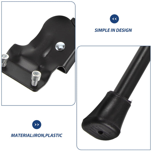 SWETRACE Bicycle Kickstands 1Pcs Stable Support and Quick Release for Mountain and Road Bikes in Black
