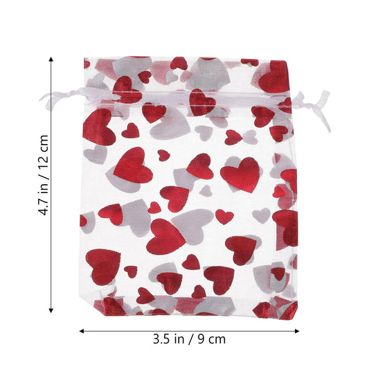 SWETRACE 25Pcs Small Goodie Bags for Valentine's Day and Wedding Treats