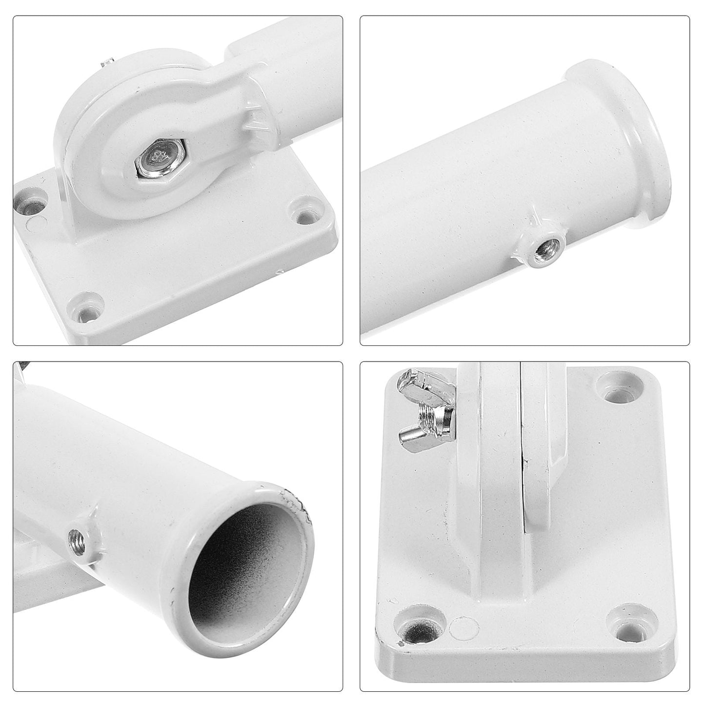 SWETRACE 2Pcs Adjustable Flag Pole Clamp for Truck and Outdoor Use 15x7cm