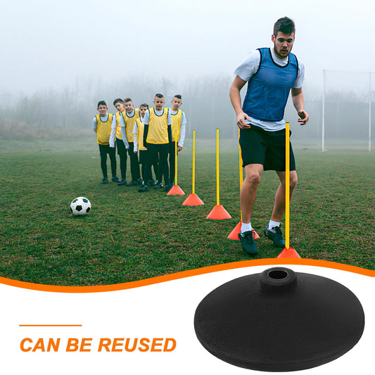 SWETRACE 1Set Soccer for Sports Practice Safety and Stability Black Color 8.5x8.5x2.2in
