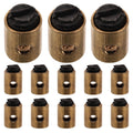 SWETRACE Cable Nipples Barrel Clamp for Throttle Control Throttle Cable Clamp Golden Metal 20pcs