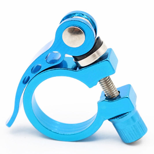 SWETRACE Durable Blue Bike Seatpost Clamp 1Pack for Cycling Quick Release