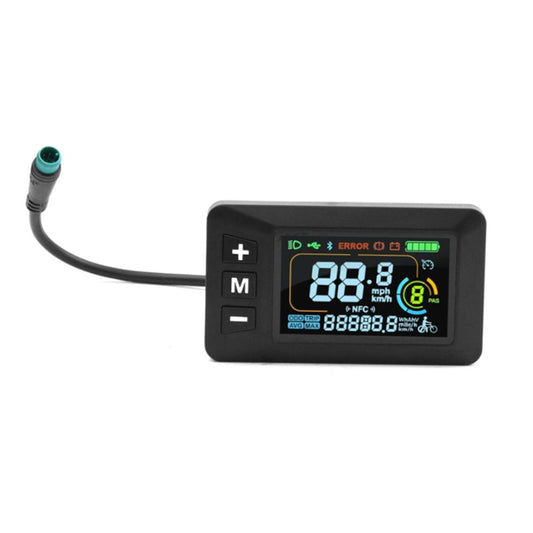 E-Bike Display 24V 36V 48V 60V Lcd Display With 5 Pin Waterproof Interface Cable Fangkenuo