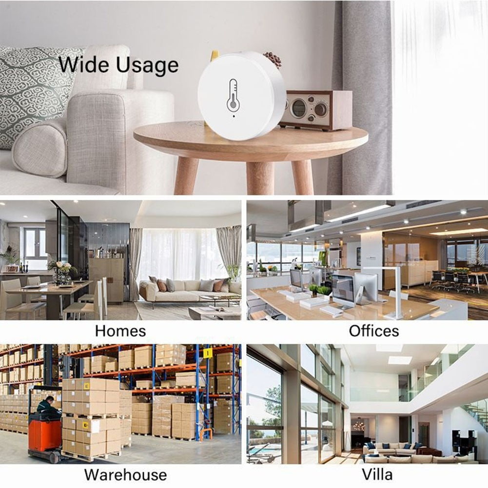 2Pcs Smart Temperature Humidity Detector Sensor For Tuya For Zigbee Thermometer