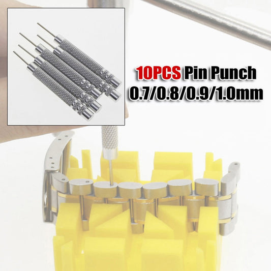 Watch Strap Pin Pin Punch Link Punch Pin Stick- Watch Repair Tool 0.7-1.0Mm 10Pcs Bar Hammer Punch Thimble Durables 0.9Mm Smile Home 0.9 mm