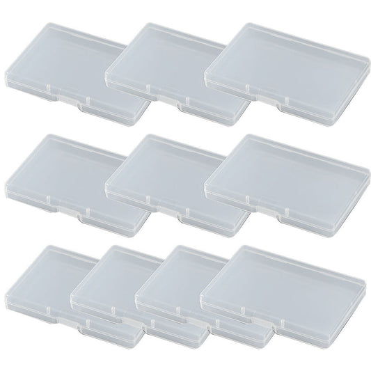 10pcs Transparent Plastic Storage Box Rectangle Box Case For Parts Tools Storage Box Jewelry Earring Display Case Bead Container 1# Smile Home 3#