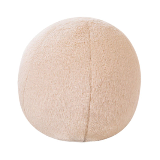 11.8 inch Ball Pillow Nordic Round Throw Pillows Boucle Ball Pillow Sphere Shaped Pillow Round Decorative Pillow for Couch, Sofa, Bedroom Beige