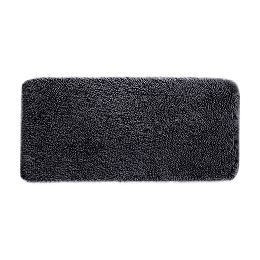 Soft Area Rug Fluffy Rugs for Living Room Bedroom Decor, Runner Rug for Hallway, Shag Furry Bedside Rug Indoor Accent Floor Carpet, 40*80cm Non-Slip Plush Rug for Kids Room Dorm Black