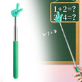Retractable Teacher Pointer Sticks, 5 Colors Hand Pointer Stick, Student Finger Pointing Sticks, Extendable School Supplies for Reading, Classroom One Size Yellow