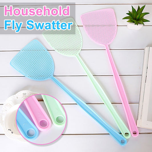 Flexible Fly Swatter, Strong Manual Swat for Pest Control,Long Handles for Indoor and Outdoor, Racket for Bug,Mosquito, Bee, Spiders, Flies 3PCS blue, green