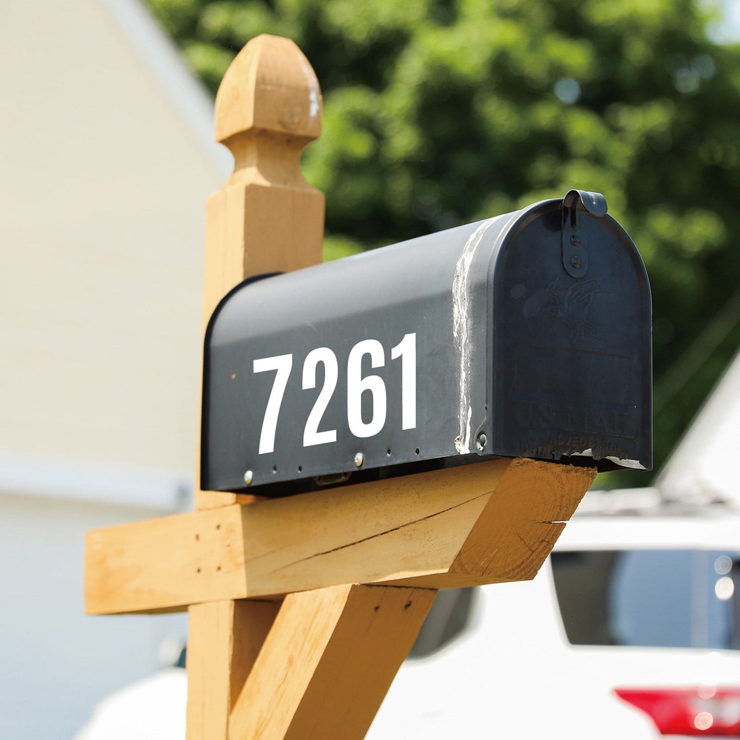 4 Inch Multicolor Vinyl Number Stickers - Self-Adhesive Decals for Mailbox, Car & Home,Large Digit Labels,Weatherproof Number Signs Number Labels For Car Home Multicolor(Blue) BK1