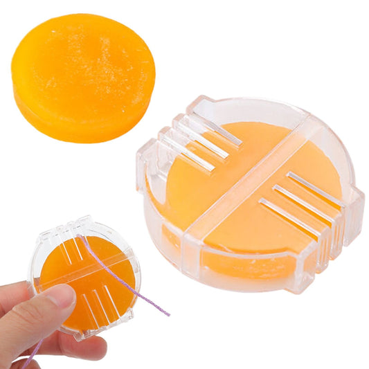 1PCS Beeswax Thread Conditioner, Handy Craft Sewing Tools,Thread Wax for Sewing with Plastic Box Thread Beeswax Thread Conditioner Wax for Sewing Quilting Reinforcing Thread,2 Colors(Yellow) Yellow(4pc)