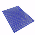 1 Pcs Self Healing Sewing Mat,21x14.5CM Rotary Cutting Mat Double Sided Craft Cutting Board for Sewing Crafts Hobby Fabric Precision Scrapbooking Project,Art Project,2 Colors(Blue) Blue