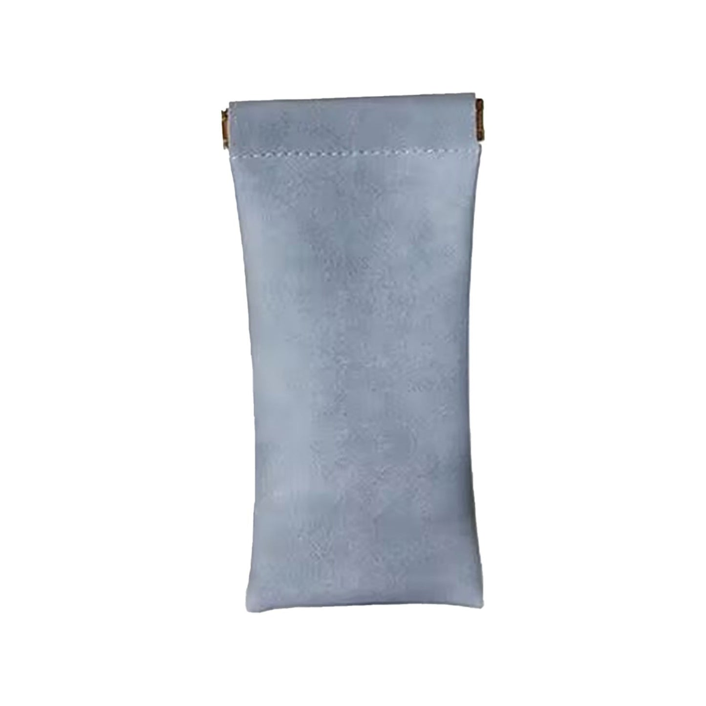 Glasses Case, Soft Eyeglass Case, Portable Squeeze Top Leather Glasses Case, Anti-Scratch Eyeglass Case For Women Men (Orange/1 Pcs) 3.14x6.88 3.14" x 6.88" Blue/1 Pcs