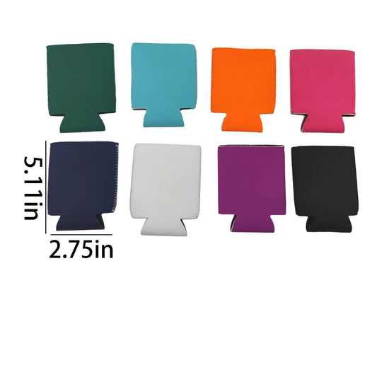1 Pcs Blank Beer Can Coolers Sleeves,Can Covers Beer Keeps Beer Cold and Hands Warm,Bottle Sleeves Coolers Holder Non-slip nylon Can Coolier Sleeves,Open Bottom,2.75x5.11 in(Pink2) Z1-Orange