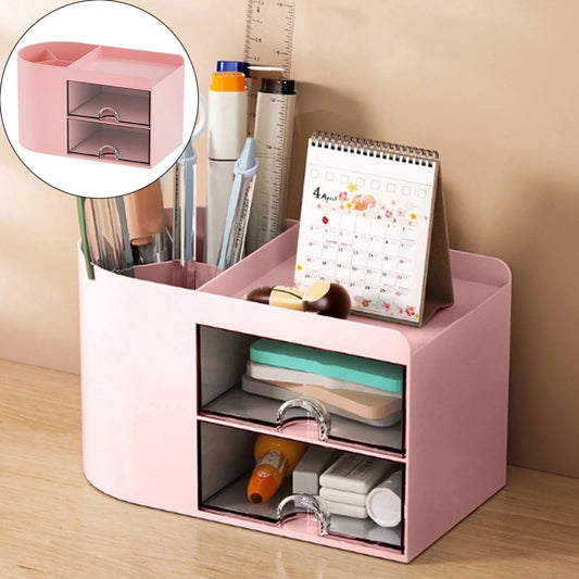 Rectangular Empty torage Box, Plastic Pencil Case, Clear Storage Container for Pencil,Crayon,Sticker,Cosmetics, 1 Pcs, 5.24x2.44x0.98 7.08" x 3.74" x 4.13" Pink