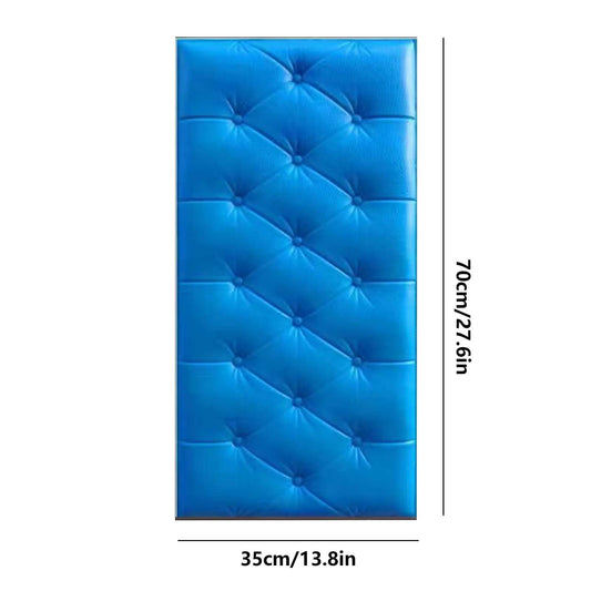 1Pcs 3D Anti Collision Wall Padding For Bedroom,Self Adhesive Peel And Stick Headboard Padded Wall Cushion Upholstered Self-Adhesive Wall Panels Playroom Decorative Protection Panel,A D