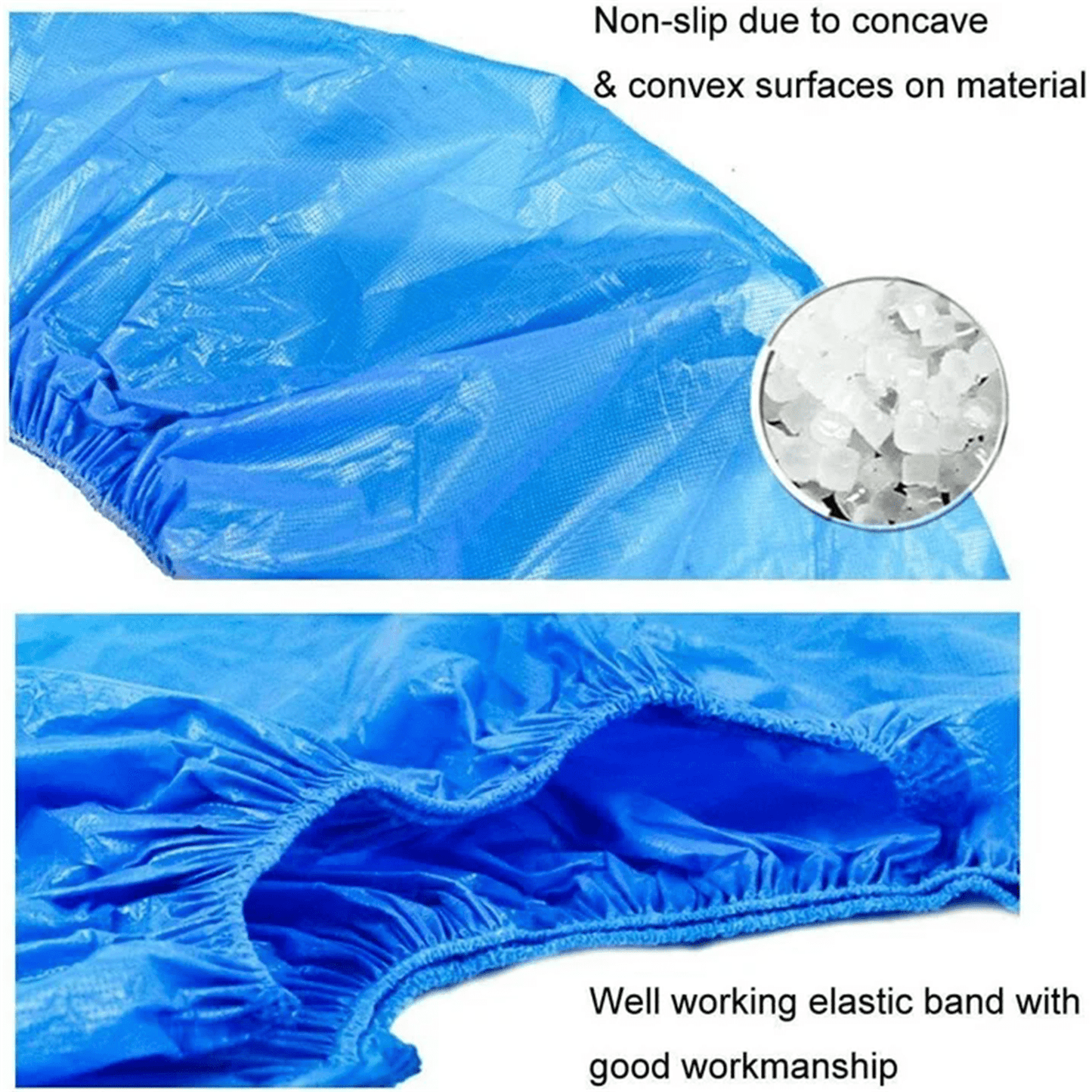 Shoe Covers Disposable Non-Slip For Indoors,100 Pieces (50 Pairs) Waterproof Shoe Booties Covers For Indoors,Waterproof Shoe Covers,Disposable Shoe Covers For Carpet Floor Protection 100PCS