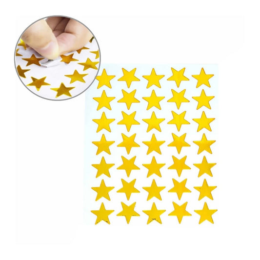 350Pcs Mini Gold Star Stickers,10 Sheets Self-Adhesive Tiny Stars Sticker,Gold Star Sticker For Reward, Foil Stars Stickers, Small Mini Stars Sticker For Planner, Behavior Chart Supplies,(Gold) Gold