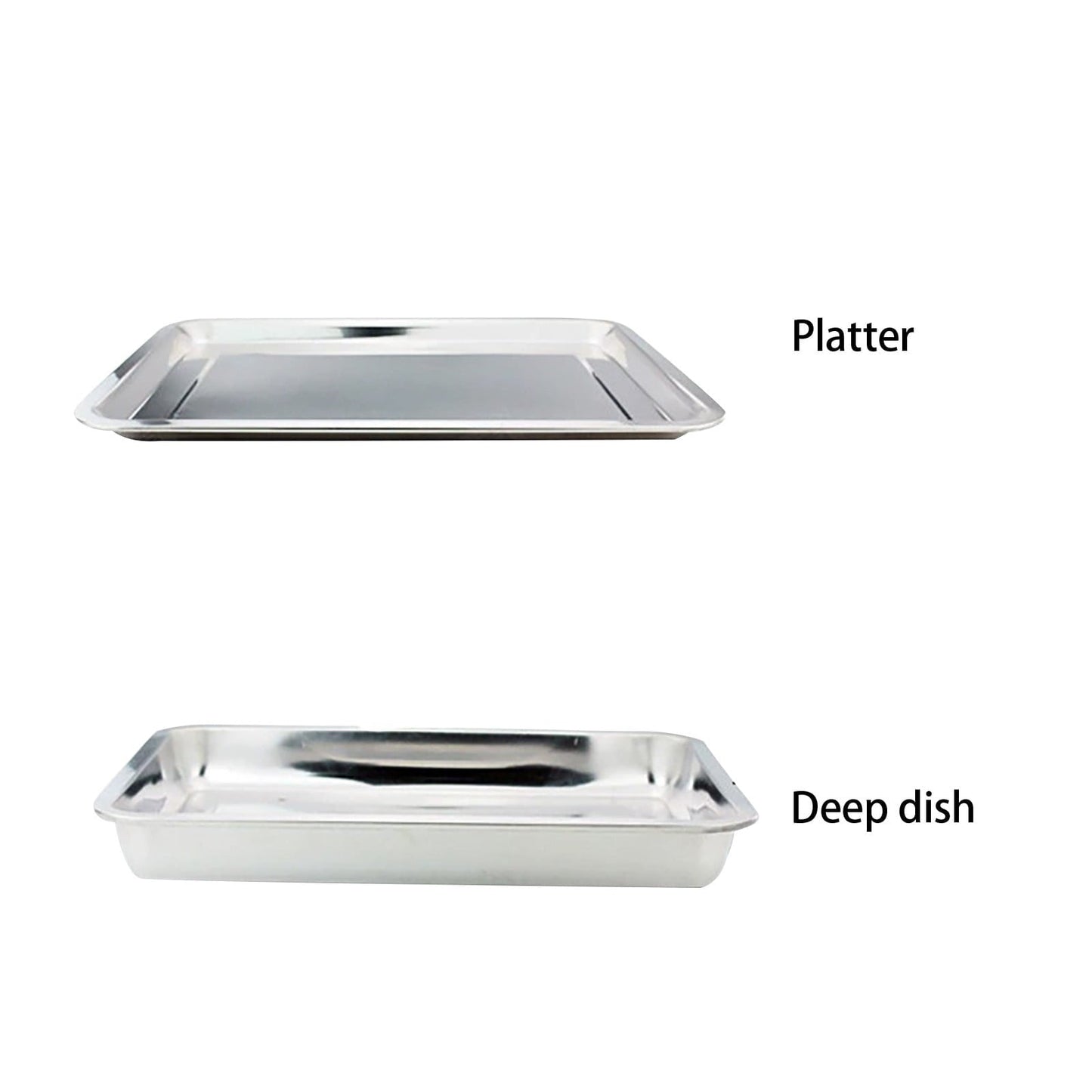 1Pcs Toaster Oven Pans For Baking,Baking Sheets Cookie Sheet Pans,Small Replacement Trays For Toaster,Small Baking Trays For Oven, Stainless Steel Baking Sheet Pan, Toaster Oven Tray 10.62" x 7.87" x 0.78" Silver