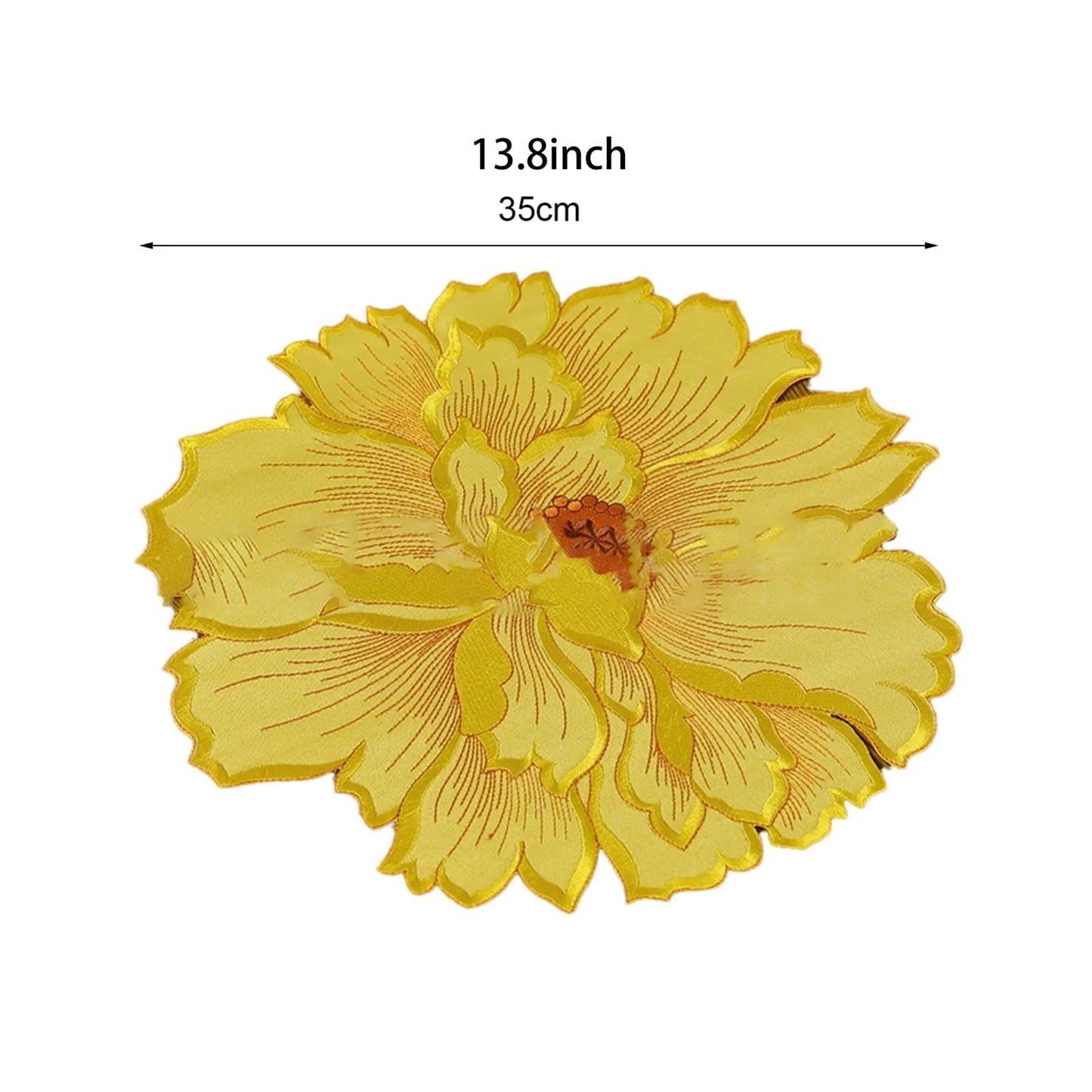 4 Pcs Flower Placemat,3D Flower Placemats,Flower Shape Placemat,Heat-Resistant And Washable Placemat for Dining Table,Tablemats Kitchen Table Setting Decorative for Wedding Holiday Dining Table,Red Green