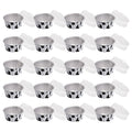 Aluminum Foil Baking Cups with Lids,20pcs Round Pudding and Cake Molds,Heat-Resistant Up to 250°C,Reusable for Oven,Microwave,and BBQ,Ideal for Parties,Catering,and Home Baking White