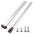 Drawer Metal Slides,Drawer Slides Center Track for Rails Kit,15 Inch Drawer Metal Slides with Stop and Roller,Replacement for Dresser Nightstand Wardrobe Cabinet Drawer Tracks and Rails Kits(Silver) Silver
