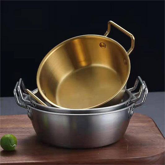 Stainless Steel Soy Sauce Dishes,Sauce Dish Metal Popcorn Pot reusable,Golden Dipping Bowl with Handle Individual Round Seasoning Bowls Serving Dishes for Sushi,Side Dishes,Dessert,Tomato Sauce silvery 15cm