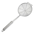 Strainer Spider Skimmers for Kitchen Cooking and Frying Food, Stainless Steel Slotted Spoon Pasta Strainers Tomato Food Strainer Skimmer Ladle For Pasta, 1 Pcs, 15.94x6.3 17.72" x 7.87" Silver