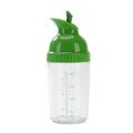CCMAOLU Salad Dressing Shaker Container,Leak Proof Kitchen Bottle with Dripless Pour & Soft Grip,BPA Free Plastic Design for Sauces,Oil & Homemade Dressings,Easy Cleaning & Operation green