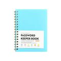 Spiral Password Book with Alphabetical Tabs,Plastic Password Book,Password Book Password Book with Personal Alphabet Label Internet Address and Password Headquarters Password Log, 4.25"x5.7"(Grey) BU1