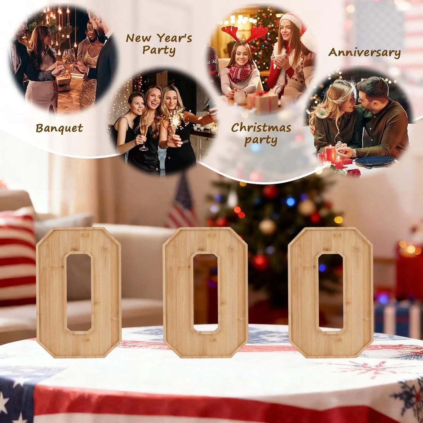 Wooden 2026 Party Supplies Charcuterie Numbers Fillable Decoration,2026 Graduation Fillable Numbers,Number Charcuterie Board Box for Fruit Cheese Platter Candy Cake Plates,Display Candy Snack Tray Number 0